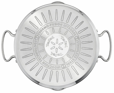 Tefal Каструля DUETTO+, 5л, з кришкою, нержавюча сталь, скло