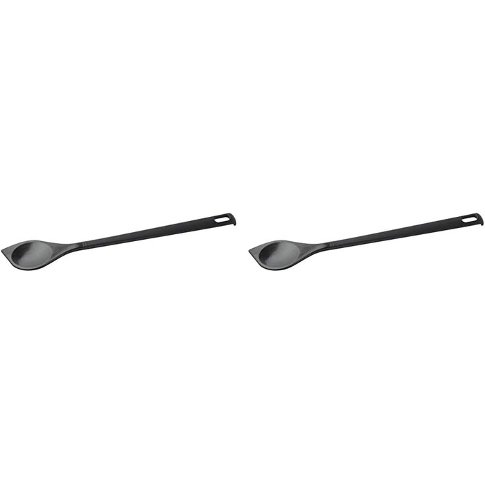 Кулинарная ложка 30 см заостренная, набор 2 предмета, черные Nero Fackelmann