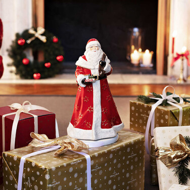 Фігурка музична Дід Мороз з подарунками 34 см Christmas Toys Memory Villeroy & Boch