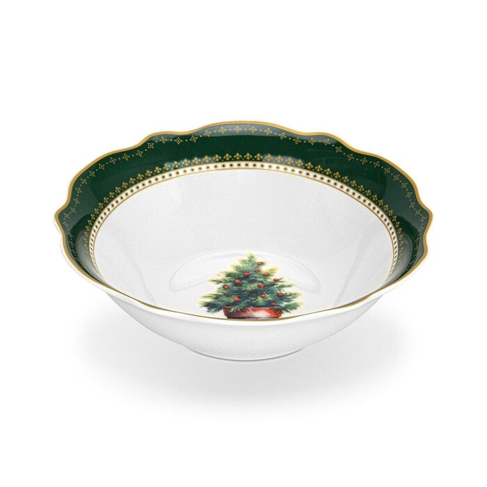 Салатник Fissman 15,5x5 см CHRISTMAS EVE фарфор (13758)