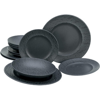 Набор посуды, 16 предметов (Dining Service Style 2), 20539, Series Slate Black