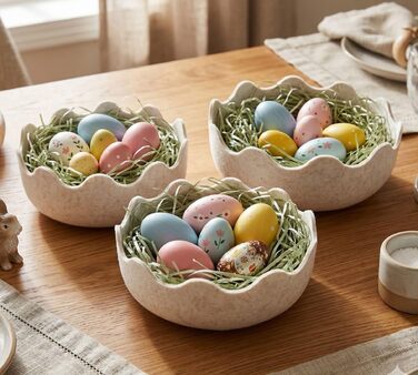 Миска из фетра 3 шт "Пасхальное яйцо" Dekoleidenschaft
