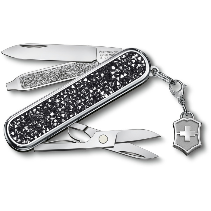 Ніж швейцарський 5 функцій, 58 мм, Victorinox Classic Brilliant Crystal