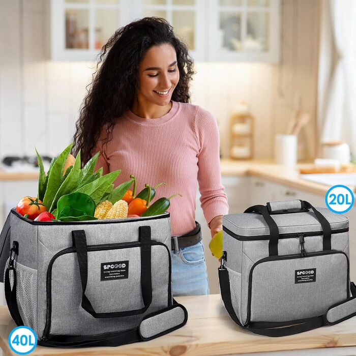 Термосумка 20 л сіра SPGOOD