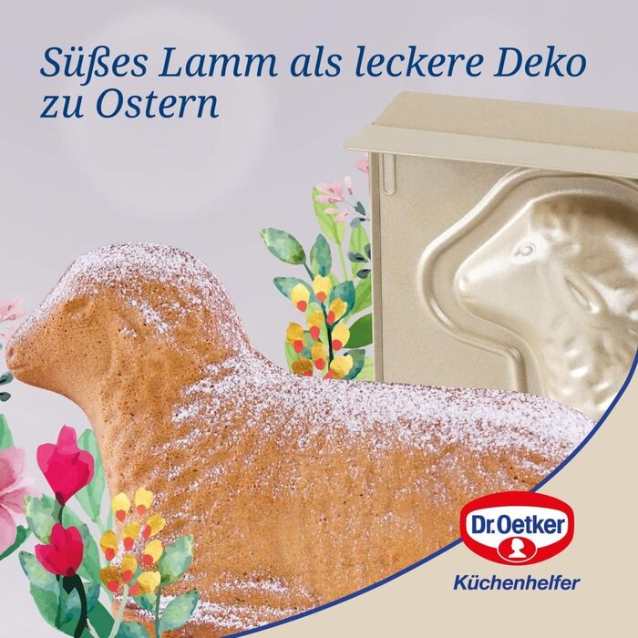 Форма для пасхальної випічки, ягня Golden Easter Dr. Oetker
