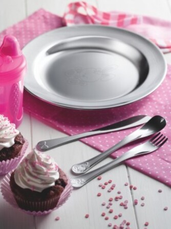 Детский набор столовых приборов Tramontina BABY Le Petit pink, 2 предмета (6210086)