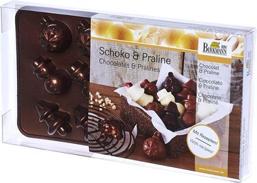 Форма для приготування шоколадних цукерок в різдвяному стилі, 11,8 x 2 x 21,6 см, Weihnachten RBV Birkmann