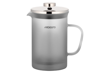 ARDESTO French Press Fresh, 800 мл, Серый, Матовый, Пластик, Стекло