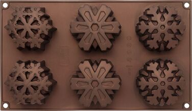 Форма для выпечки в виде снежинок, 30,6 x 18 x 5 см, бронзовая, RBV Birkmann