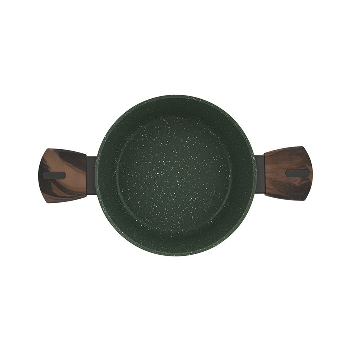 Кастрюля Fissman 20x10 см/2,6 л CUISINE со стеклянной крышкой алюминий с антипригарным покрытием (14592)