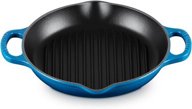 Чавунна сковорода-гриль квадратна 26 см, синій Марсель Signature Le Creuset