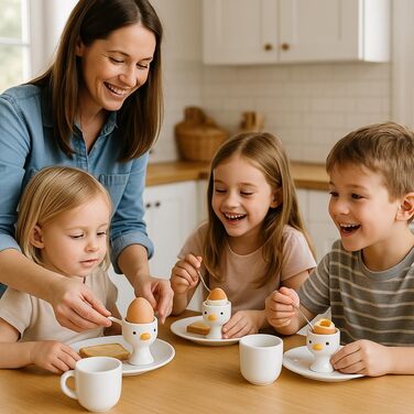 Набор из 3 милых чашек для яиц TULANDOT