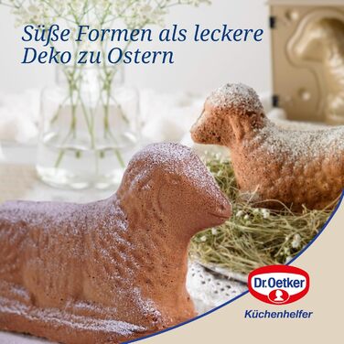Набір з 2 форм для пасхальної випічки, ягнята Golden Easter Dr. Oetker