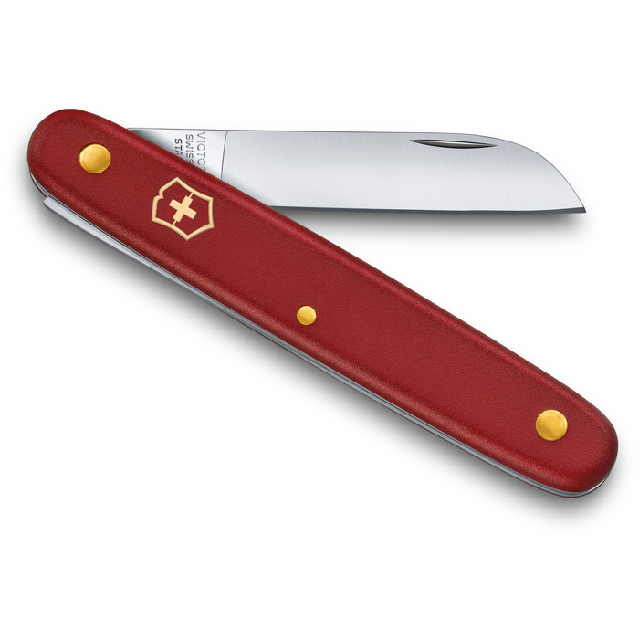 Ніж Victorinox садовий Floral Left 100мм/1функ/черв.мат (блістер)