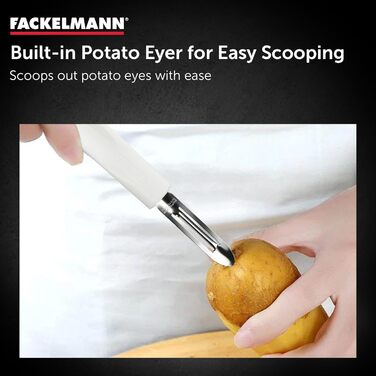 Овощечистка 19 см, белая Fackelmann