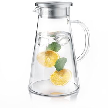 Скляний глечик з кришкою та ситечком 2 л Arendo