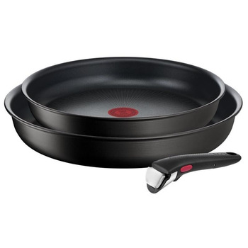 Tefal Ingenio Unlimited набор посуды, сменная ручка, 3 штуки, алюминий, бакелит, черный