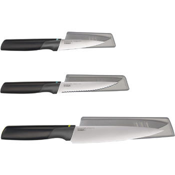 Набір ножів, 3 предмети, чорний/опал Duo Elevate Joseph Joseph