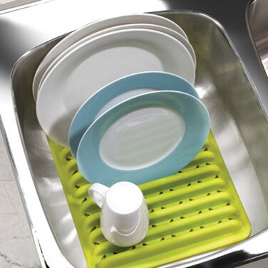 Сушарка для посуду 30,5х3,8х27,9 см зелена Sink Umbra