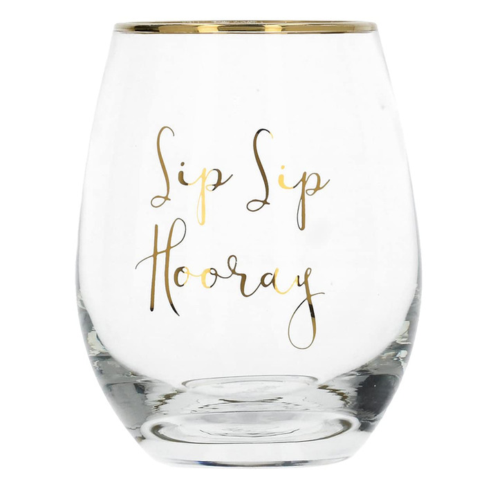 Келих для вина без ніжки CreativeTops Sip Sip Hooray Wedding Belles, 590 мл