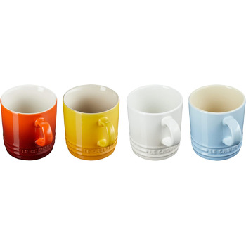 Набор из 4 кружек 350 мл, разноцветный Elements Le Creuset
