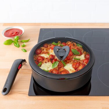 Tefal Кришка скляна Ingenio 16 см , скло, силікон