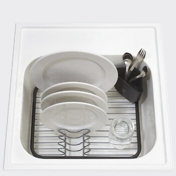 Підставка для посуду 35,6x27,9x13,3 см чорна Sinkin Abtropfschale Umbra