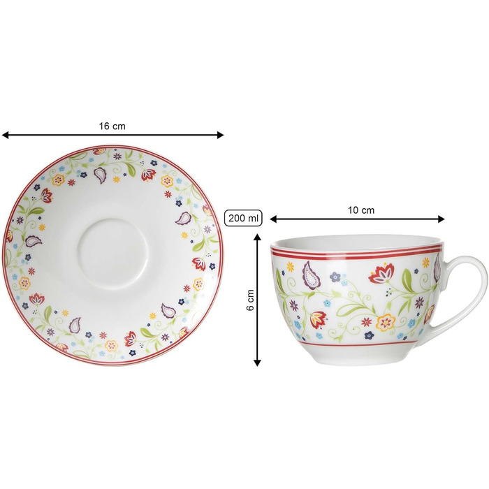 Чашка и блюдце для кофе 220 мл Ritzenhoff & Breker