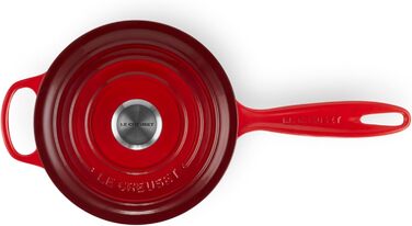 Чугунный сотейник Ø 18 см, 1,8 л с крышкой, вишнево-красный Signature Le Creuset