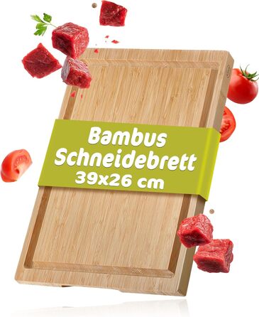 Обробна дошка 39 x 26 см, бамбук Basic Line Rosle