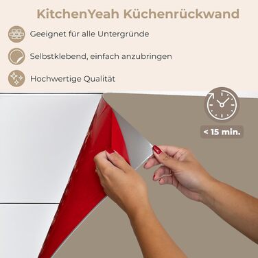 Кухонний фартух 60x250 см, самоклеючий фартух, кухонний фартух, кухонний фасад, самоклеючі кухонні фартухи - Осінь (кольори - Бежевий, 80 x 100 см)