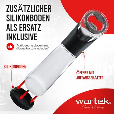 Відкривачка для пляшок з контейнером для кришечок wortek