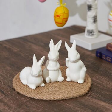 Стильна декоративна фігурка у вигляді кролика 3 шт GISELA D