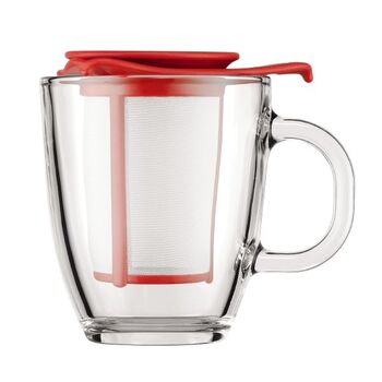 Чашка і сито червоне, 0,35 л, Yo-Yo Bodum