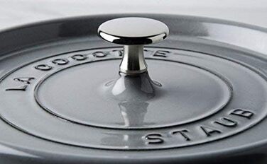 Чавунна жаровня/кокот STAUB, овальна 6,7 л, (23 см, графітово-сіра)