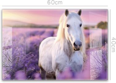 Кухонний фартух timalo зі скляним виглядом Акрилове скло 2 мм Бризкозахисна стіна для плити, скляний фартух, акрилові скляні стінові панелі, захисна панель для фартуха Бетонно-блакитно-сірий (60x40 см, 228- Білий кінь)