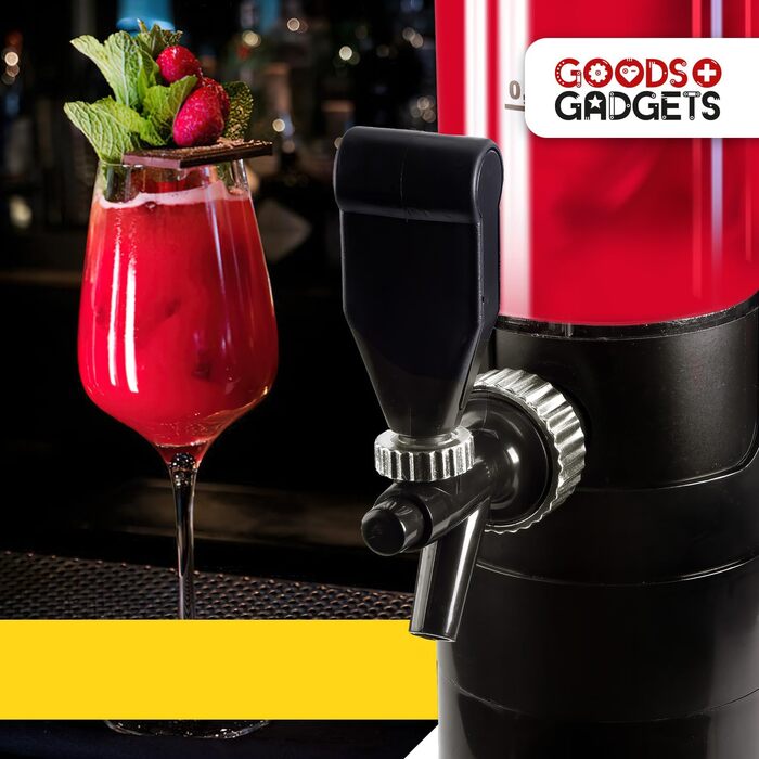 Система разлива пива и стойка для пива 3,5 л с охлаждением Премиальный диспенсер для напитков и пивная колонна для вечеринок Напиточная, разливочная и питьевая колонны Идеальный гаджет для пива и апероля (1 диспенсер для пива, 5 л)