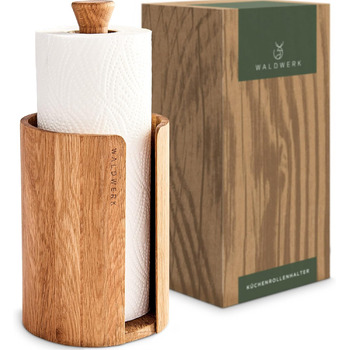 Тримач для кухонних рулонів, дерево дуба WALDWERK
