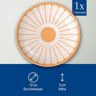 Блюдце к чашке для эспрессо 11,7 см, оранжевый Fleur Villeroy & Boch