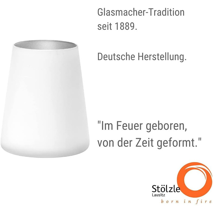 Набір склянок 380 мл, 6 предметів, білий/сріблястий Power Stölzle Lausitz