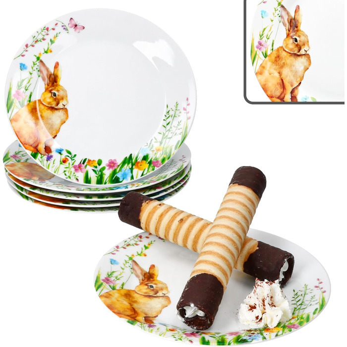 Набір із 6 тарілок до Великодня MamboCat