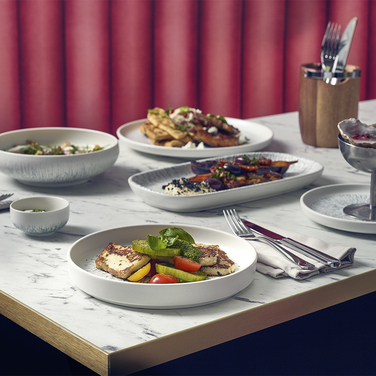 Тарелка с вертикальным бортом 20 см, Sereno Porcelain Strato, GenWare