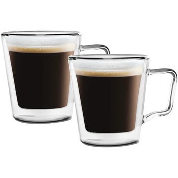 Набір із 2 чашок для кави з подвійними стінками 400 мл Konsimo