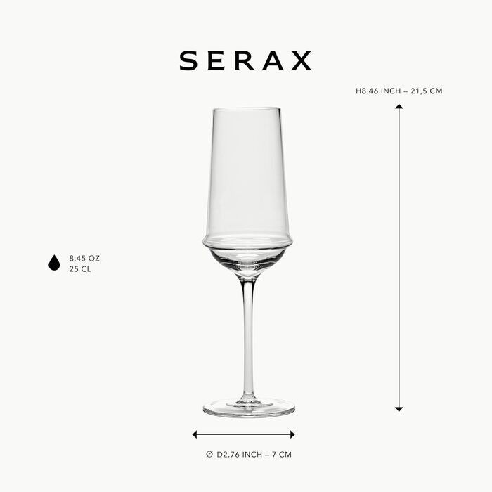 Елегантні келихи для шампанського 4 шт 400 мл Serax