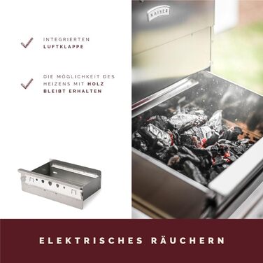Высококачественная коптильня для копчения из нержавеющей стали KAISER