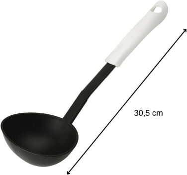 Половник 30 см, черно-белый Arcadalina Fackelmann