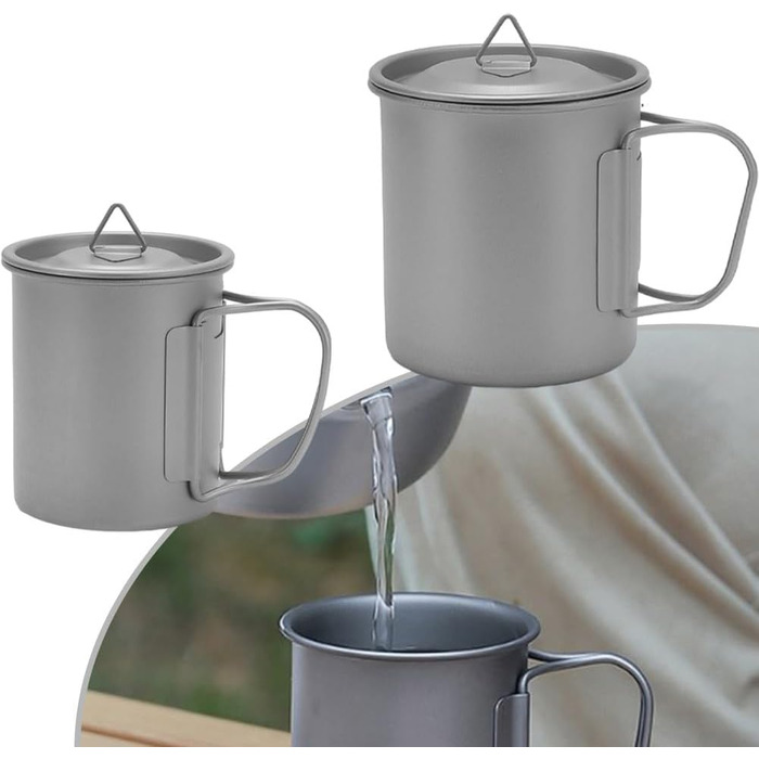 Туристична чашка з титану 300 мл DAZZLEEX