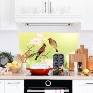 Дизайнерський кухонний бризкозахисний екран з алюмінієвого композиту, кухонний фартух, товщина 3 мм, 60x100 см, (Чайбс)