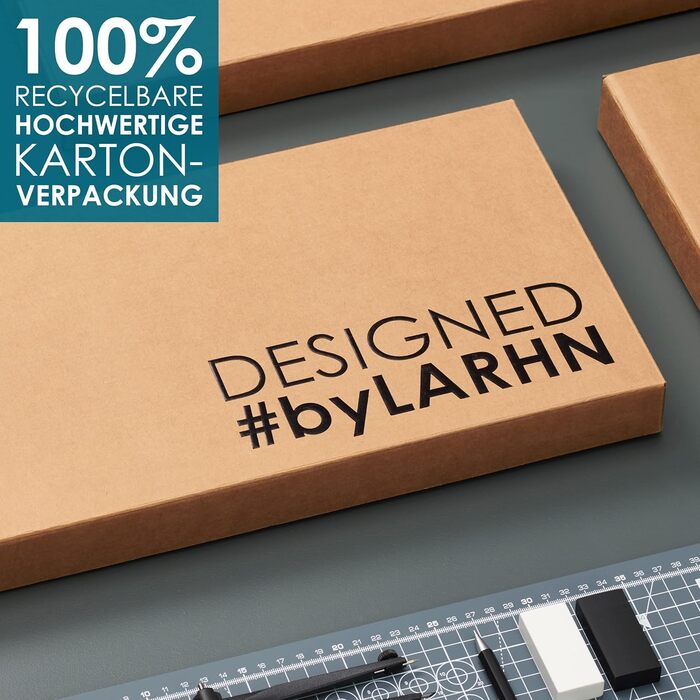 Набор из 3 разделочных досок из бамбука 33x22 см, 28x22 см и 22x15 см LARHN