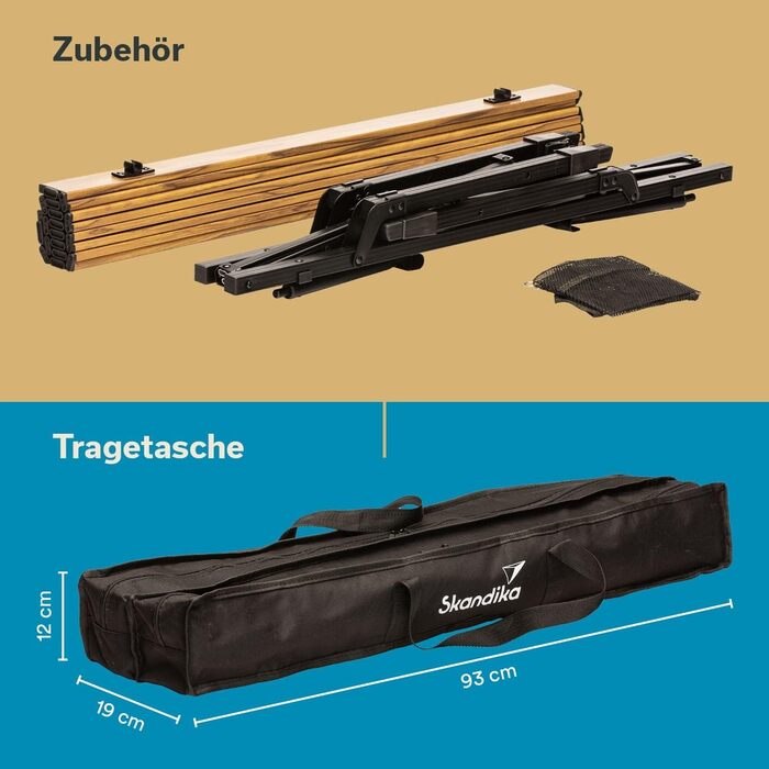 Складной кемпинговый стол 90 х 52 см Skandika